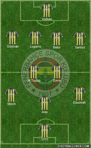 Fenerbahçe SK Formation 2010