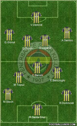 Fenerbahçe SK Formation 2010
