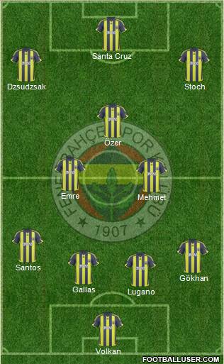 Fenerbahçe SK Formation 2010