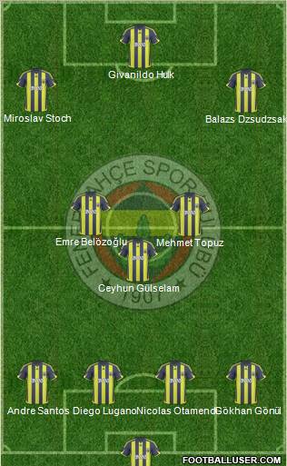 Fenerbahçe SK Formation 2010
