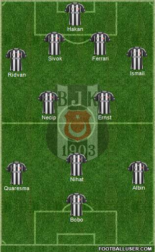 Besiktas JK Formation 2010