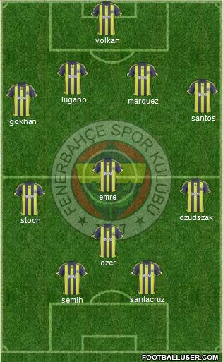 Fenerbahçe SK Formation 2010