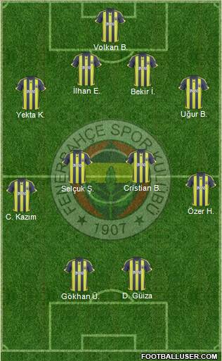 Fenerbahçe SK Formation 2010