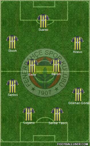 Fenerbahçe SK Formation 2010