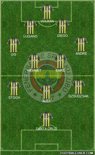 Fenerbahçe SK Formation 2010