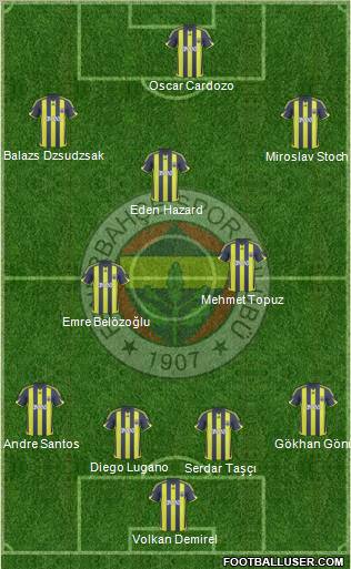 Fenerbahçe SK Formation 2010