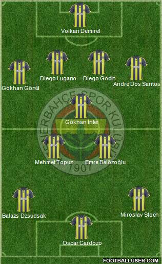 Fenerbahçe SK Formation 2010