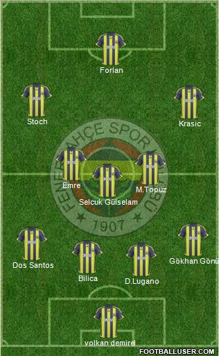 Fenerbahçe SK Formation 2010