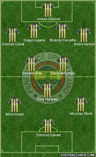 Fenerbahçe SK Formation 2010