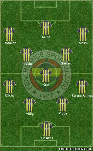 Fenerbahçe SK Formation 2010