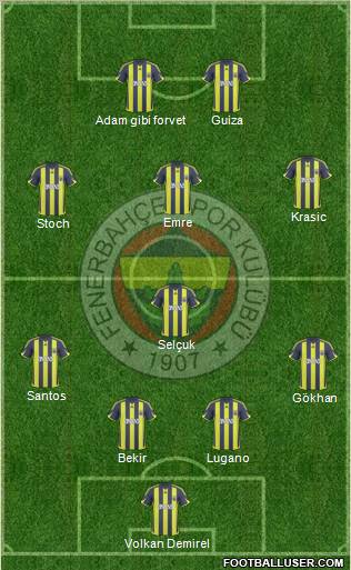 Fenerbahçe SK Formation 2010