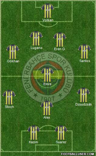 Fenerbahçe SK Formation 2010