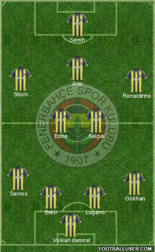 Fenerbahçe SK Formation 2010