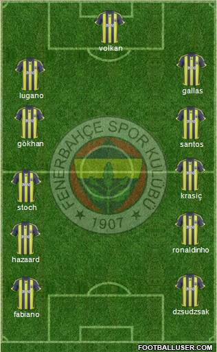 Fenerbahçe SK Formation 2010