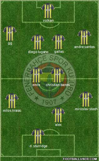 Fenerbahçe SK Formation 2010