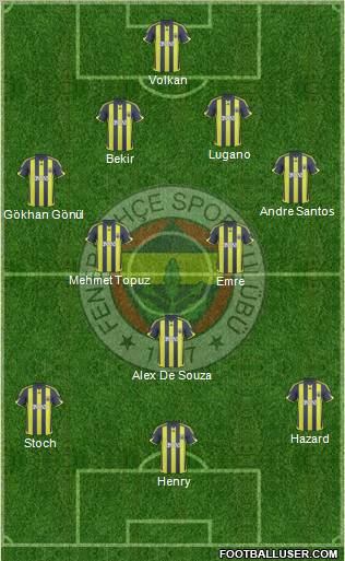 Fenerbahçe SK Formation 2010