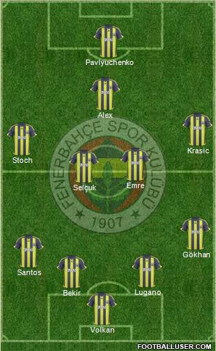Fenerbahçe SK Formation 2010