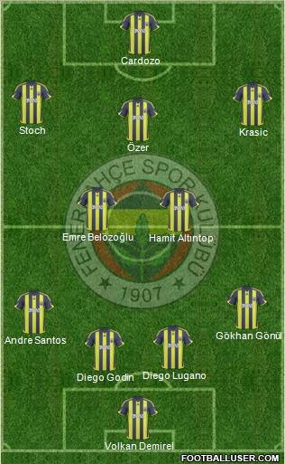 Fenerbahçe SK Formation 2010