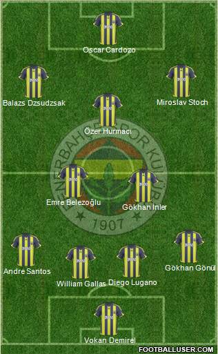 Fenerbahçe SK Formation 2010