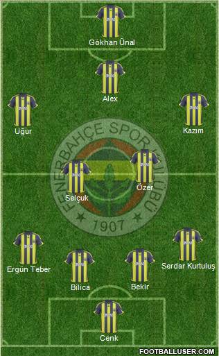 Fenerbahçe SK Formation 2010