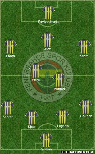 Fenerbahçe SK Formation 2010