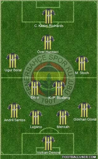 Fenerbahçe SK Formation 2010
