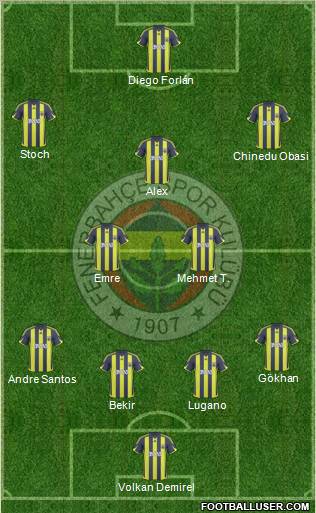 Fenerbahçe SK Formation 2010