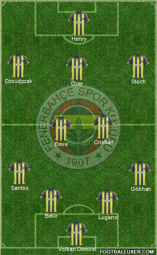 Fenerbahçe SK Formation 2010