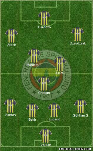 Fenerbahçe SK Formation 2010