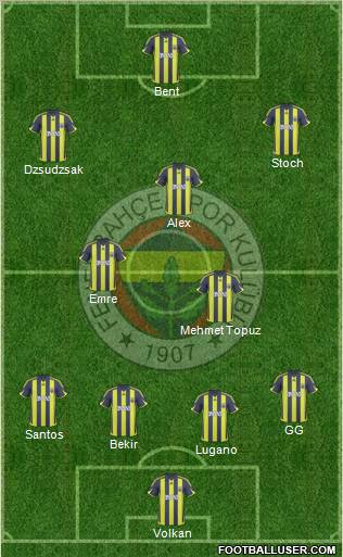 Fenerbahçe SK Formation 2010