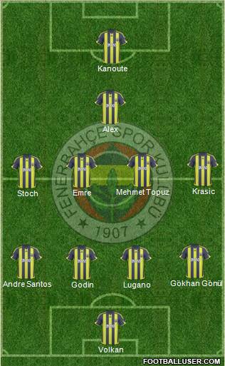 Fenerbahçe SK Formation 2010