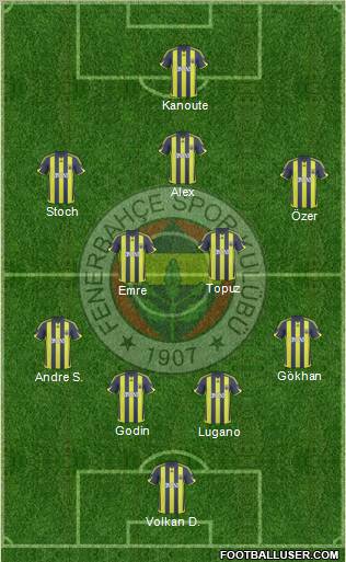 Fenerbahçe SK Formation 2010