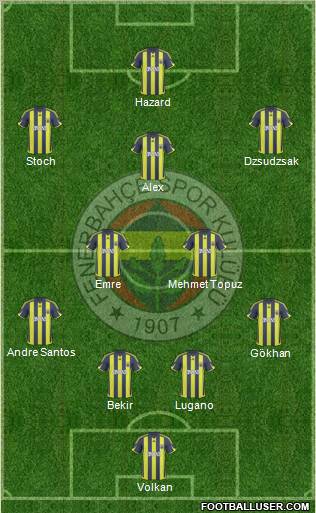 Fenerbahçe SK Formation 2010