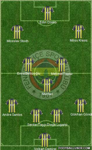 Fenerbahçe SK Formation 2010