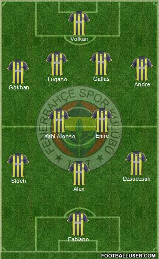 Fenerbahçe SK Formation 2010
