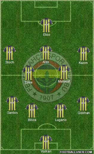 Fenerbahçe SK Formation 2010