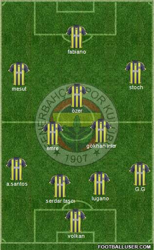 Fenerbahçe SK Formation 2010