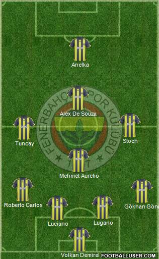 Fenerbahçe SK Formation 2010