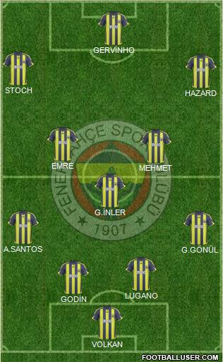 Fenerbahçe SK Formation 2010