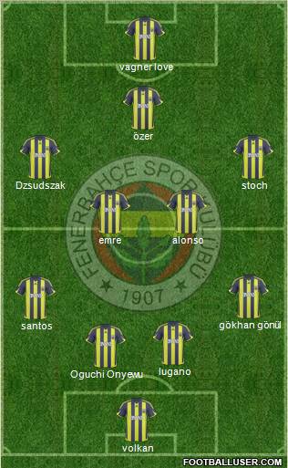 Fenerbahçe SK Formation 2010