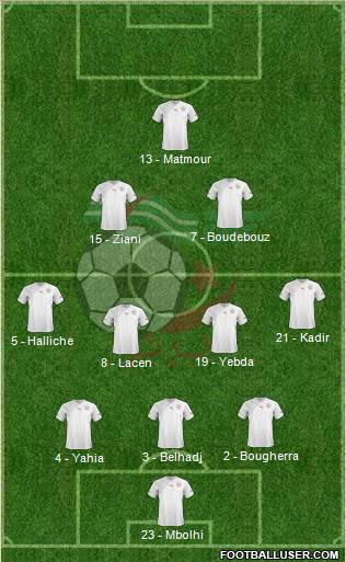 Algeria football formation