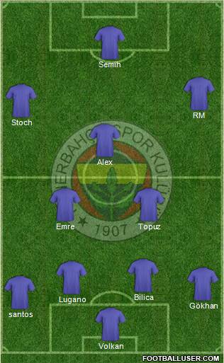 Fenerbahçe SK Formation 2010