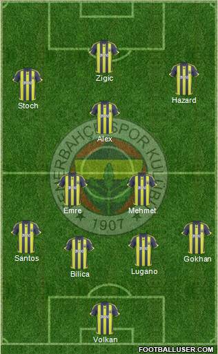 Fenerbahçe SK Formation 2010