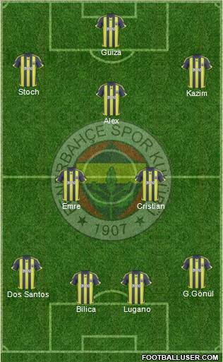 Fenerbahçe SK Formation 2010