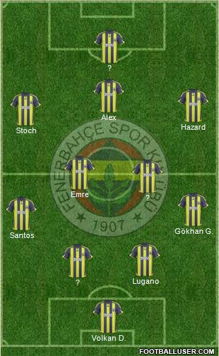 Fenerbahçe SK Formation 2010