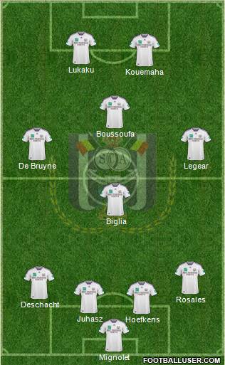 RSC Anderlecht football formation