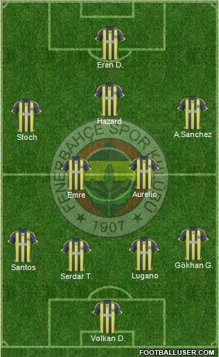 Fenerbahçe SK Formation 2010