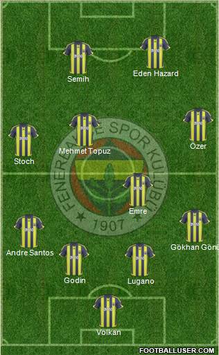 Fenerbahçe SK Formation 2010