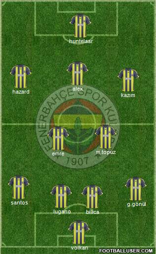 Fenerbahçe SK Formation 2010