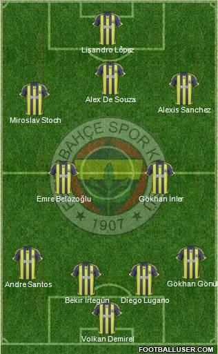 Fenerbahçe SK Formation 2010